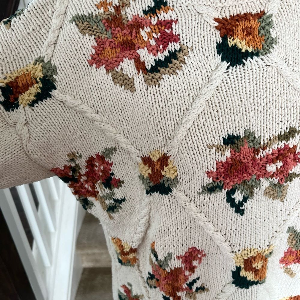 Vintage Crystal-Kobe Chunky Knit Sweater - Large - Picture 2 of 5
